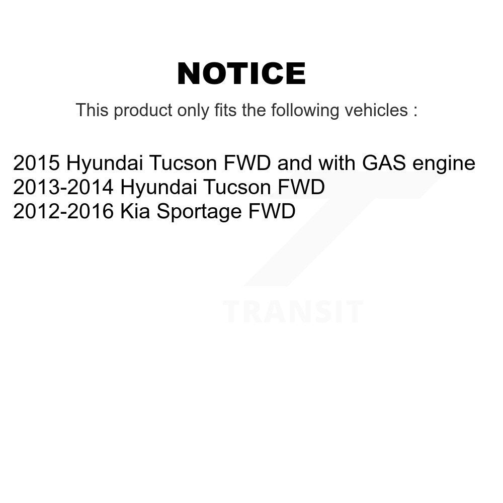 Kit de plaquettes de frein en céramique, Rotors de frein à disque à fente avant et arrière pour Hyundai Tucson Ki