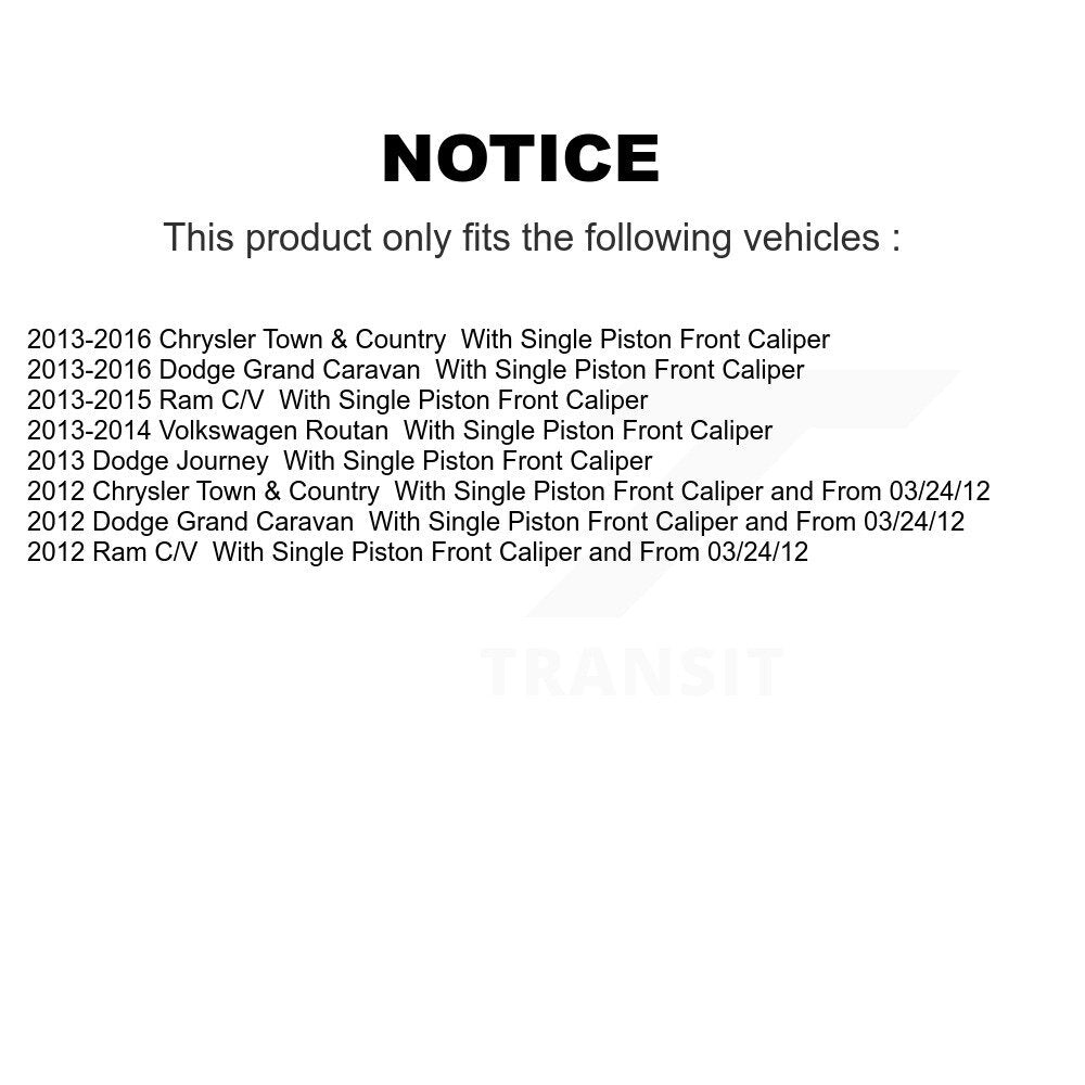 Kit de plaquettes en céramique pour Rotor de frein à fente arrière, pour Dodge Grand Caravan Chrysler