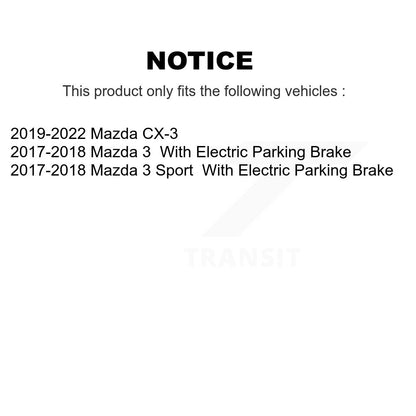 Kit de plaquettes en céramique pour Rotor de frein à disque, fente percée, revêtement arrière, pour Mazda 3 CX-3 Spor