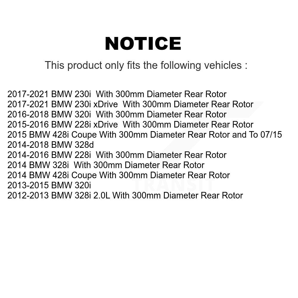 Kit de plaquettes en céramique pour Rotor de frein à fente arrière percée, pour BMW 230i xDrive 228i 328i 320
