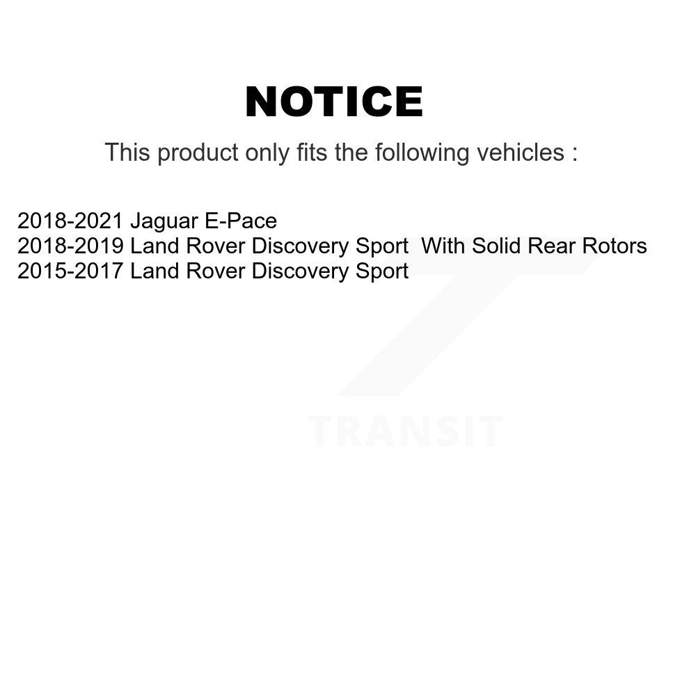 Kit de plaquettes en céramique pour Rotors de frein à disque, fente de perçage arrière, pour Land Rover Discovery Spor