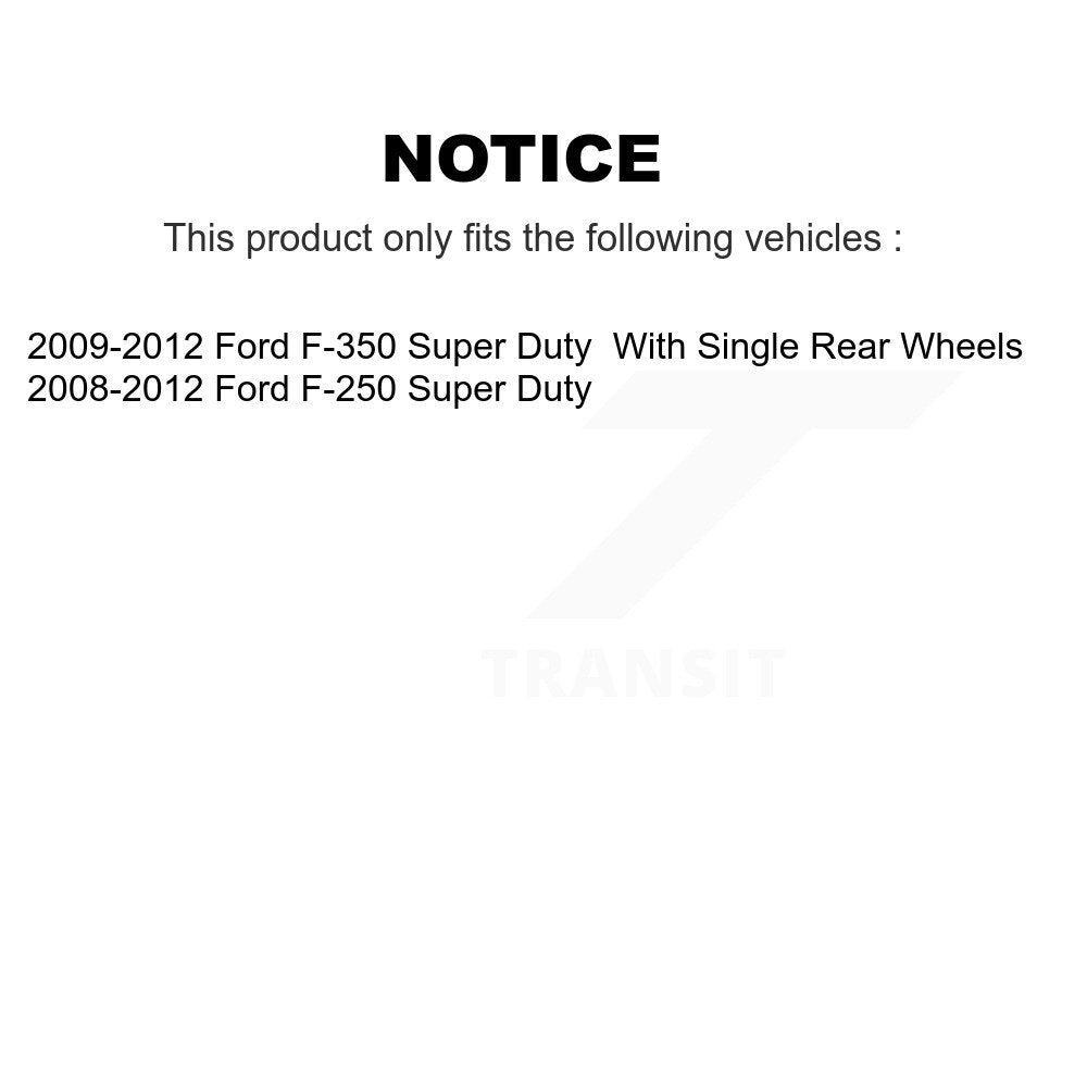 Kit de plaquettes en céramique pour Rotor de frein à disque, fente de perçage arrière, pour Ford F-250 Super Duty F-35