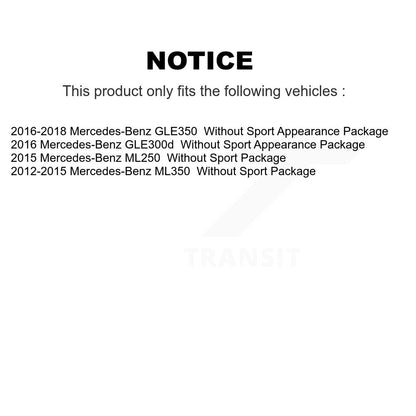 Kit de plaquettes en céramique pour Rotor de frein, fente de perçage arrière, pour Mercedes-Benz ML350 GLE350 ML25