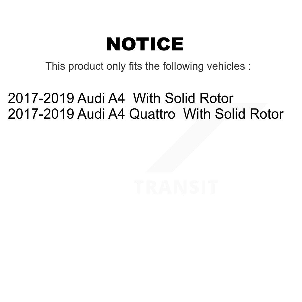 Kit de plaquettes en céramique pour Rotor de frein, fente de perçage arrière, pour Audi A4 Quattro avec solide