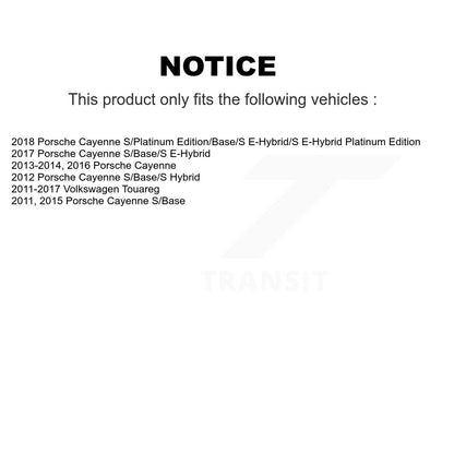 Kit de plaquettes en céramique pour Rotors de frein à disque, fente de perçage arrière, pour Volkswagen Touareg Porsch