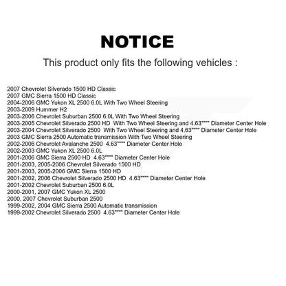 Kit de plaquettes en céramique pour Rotors de frein à fente de forage arrière, pour Chevrolet GMC Sierra 2500 HD H
