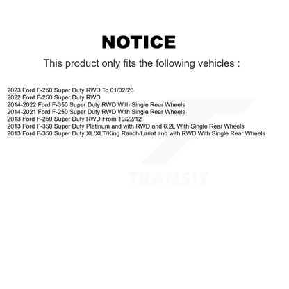 Kit de plaquettes en céramique pour moyeu de Rotor de frein, fente de perçage avant, pour Ford F-350 Super Duty F-25