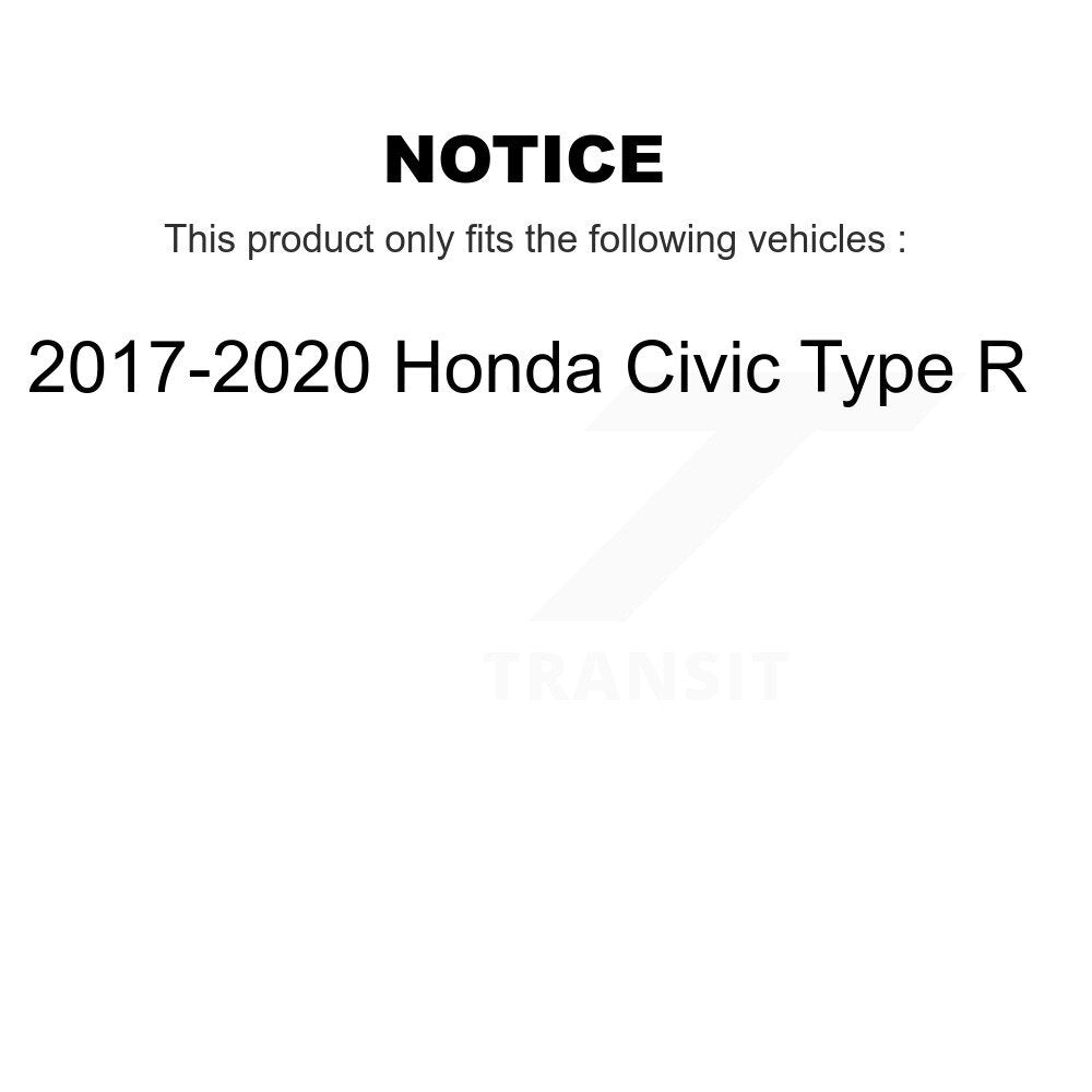 Kit de plaquettes en céramique pour rotors de frein à fente avant percés, pour Honda Civic Type 2017 – 2020