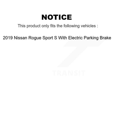 Kit de plaquettes en céramique pour rotors de frein avant et arrière, pour Nissan Rogue Sport 2019