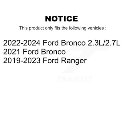 Kit de plaquettes en céramique pour rotors de frein à disque, fente de perçage avant, pour Ford Ranger Bronc