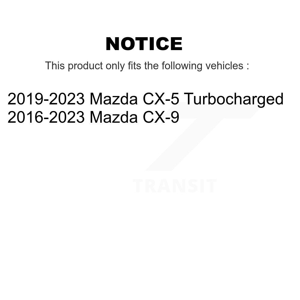 Rotor de frein à disque à fente percée avec revêtement avant et Kit de plaquettes en céramique pour Mazda CX-5 CX-