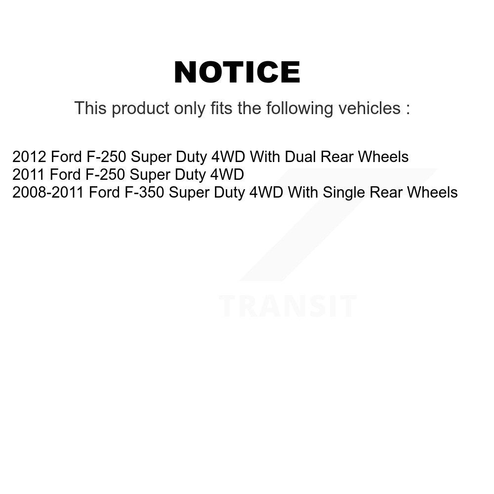 Kit de plaquettes semi-métalliques de Rotor de frein de fente de forage avant pour Ford F-350 Super Duty 4W