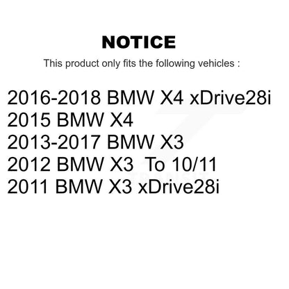Kit de plaquettes semi-métalliques pour rotors de frein à disque, fente de perçage avant et arrière, pour BMW X3 X