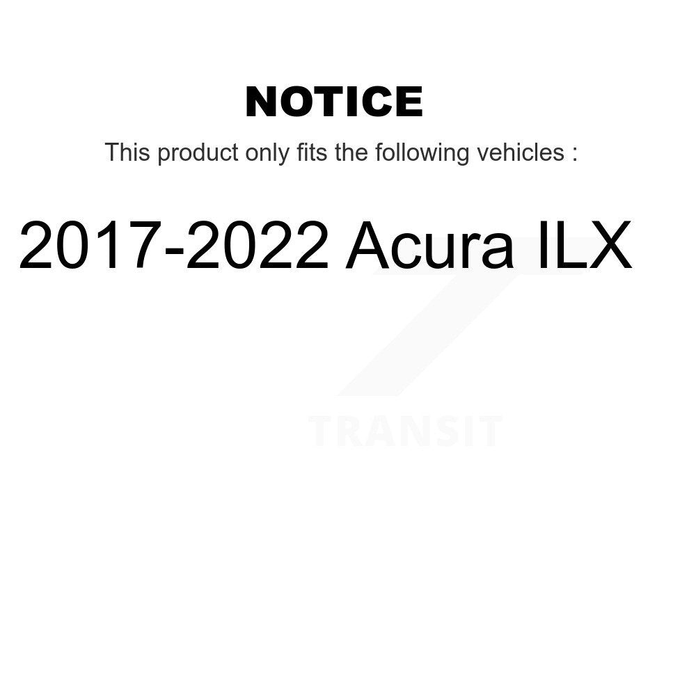 Kit de plaquettes de frein semi-métalliques pour rotors de frein avant et arrière, pour Acura IL 2017 – 2022