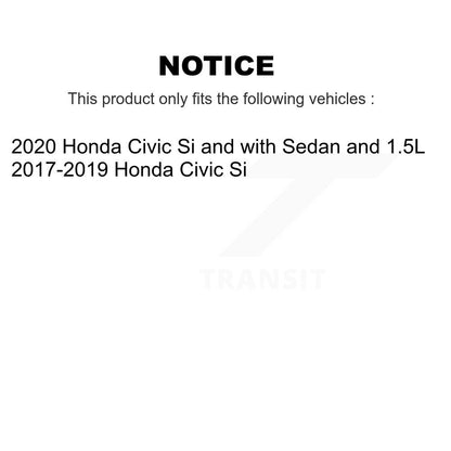 Rotor de frein à disque à fente percée avant et arrière et Kit de plaquettes semi-métalliques pour Honda Civi
