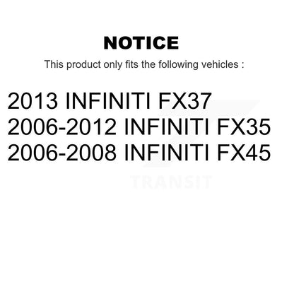 Kit de plaquettes semi-métalliques de Rotor de frein à fente avant percée pour INFINITI FX35 FX37 FX4