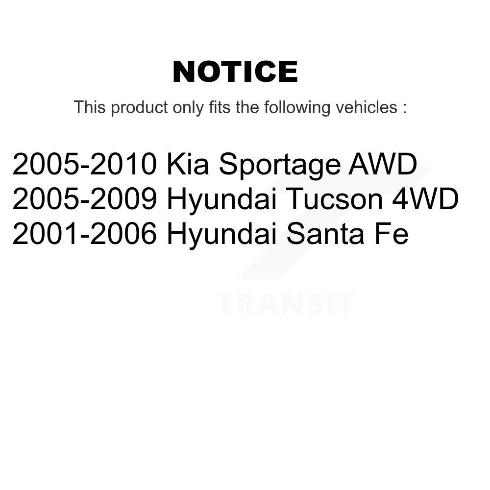 Kit de plaquettes semi-métalliques de Rotor de frein à fente arrière percée pour Hyundai Tucson Kia Sant
