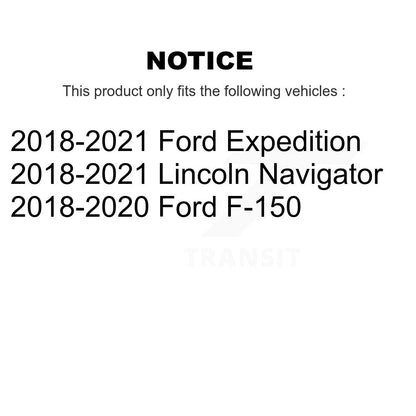 Rotor de frein à fente percée avant et Kit de plaquettes semi-métalliques pour Ford F-150 Expeditio