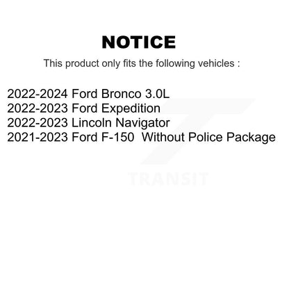 Kit de plaquettes semi-métalliques de Rotor de frein de fente de forage avant pour Ford F-150 Bronco Lincol