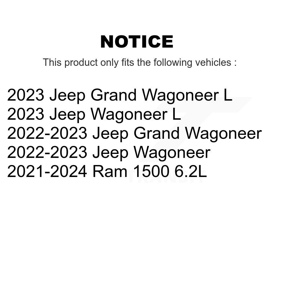 Kit de plaquettes semi-métalliques de Rotor de frein à fente arrière percée pour Ram 1500 Jeep Wagoneer