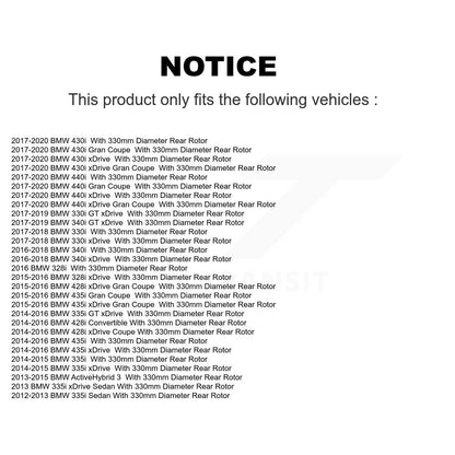 Kit de chaussures de stationnement à disques arrière percés et à fentes, plaquettes semi-métalliques, pour BMW