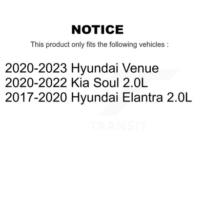 Rotors de frein à fente arrière, Kit de plaquettes semi-métalliques pour Hyundai Elantra Venue Ki