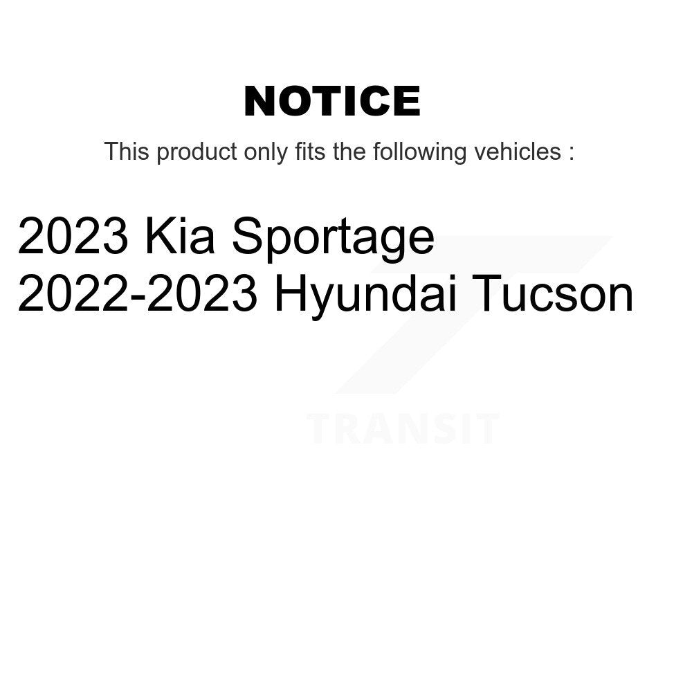 Rotors de frein à disque à fente arrière, Kit de plaquettes semi-métalliques pour Hyundai Tucson Ki