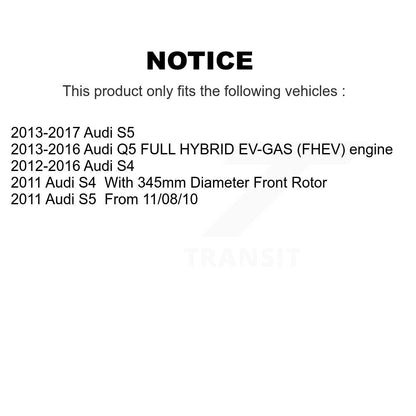 Kit de plaquettes en céramique pour Rotors de frein à disque, fente de perçage avant et arrière, pour Audi Q5 S4 S