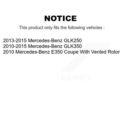 Kit de plaquettes en céramique pour Rotor de frein, fente de perçage arrière, pour Mercedes-Benz GLK350 GLK250 E35