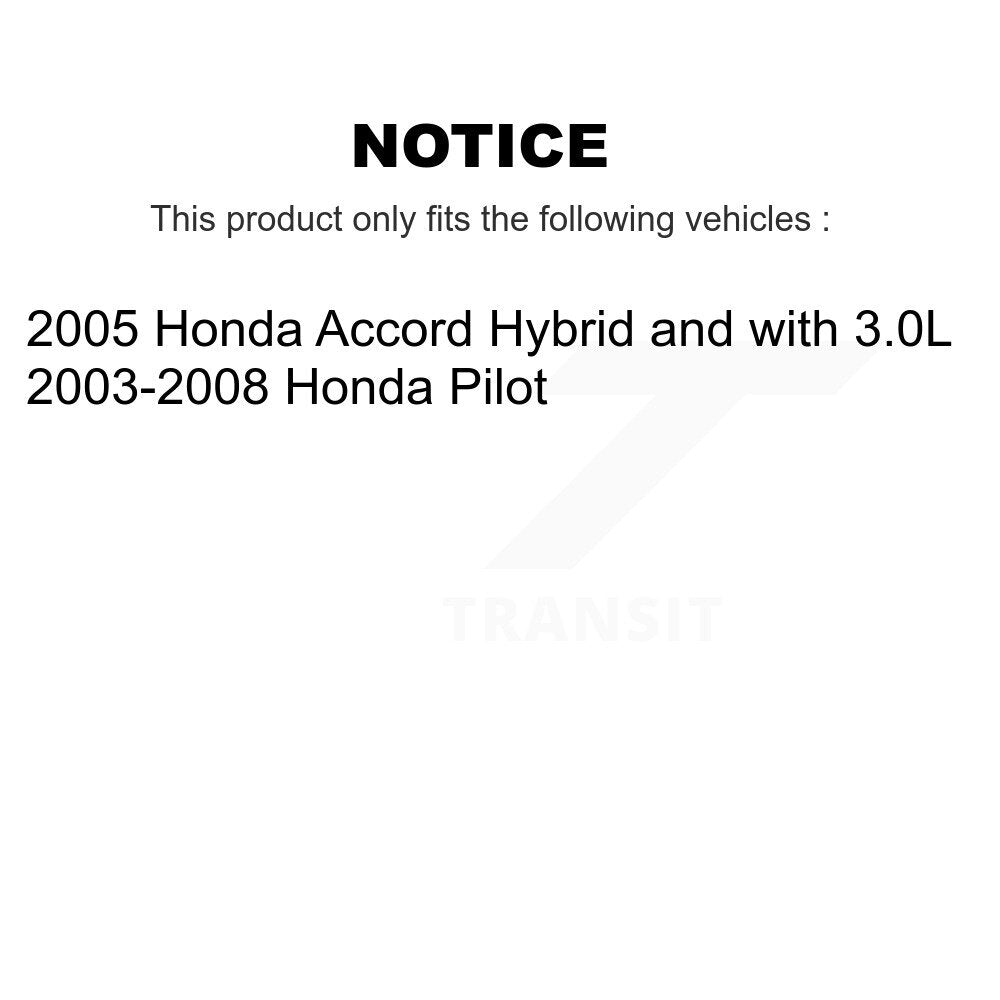 Kit de plaquettes en céramique pour Rotors de frein à disque, fente de forage à revêtement avant, pour Honda Pilot Accor