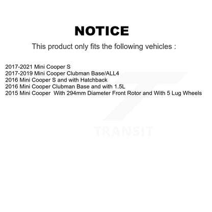 Kit de plaquettes en céramique pour Rotor de frein à disque, fente de forage à revêtement avant, pour Mini Cooper Clubma