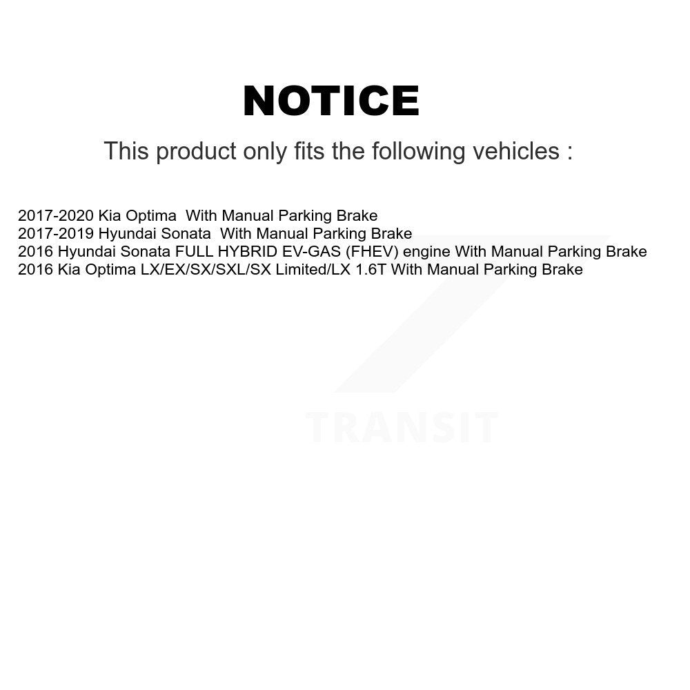 Kit de plaquettes en céramique pour Rotor de frein à disque, fente arrière percée, pour Hyundai Sonata Kia Optim