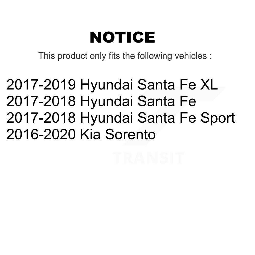 Kit de chaussures de stationnement à disque arrière, Rotors percés et fendus, plaquettes en céramique, pour Hyundai F
