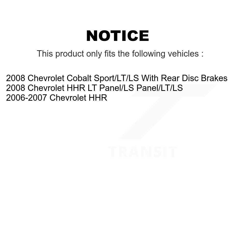 Kit de plaquettes de frein semi-métalliques avant et arrière, pour Chevrolet Pontiac G5 HH