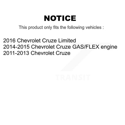 Kit de plaquettes de frein et chaussures de tambour semi-métalliques avant et arrière, pour Chevrolet Cruze Limite