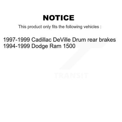 Kit de plaquettes de frein et chaussures de tambour semi-métalliques avant et arrière, pour Dodge Ram 1500 Cadilla