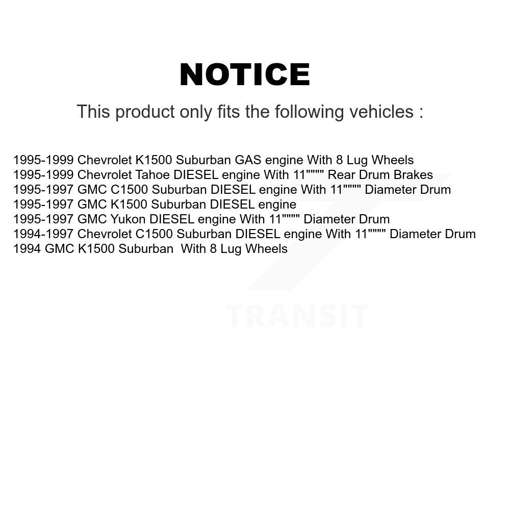 Kit de plaquettes de frein semi-métalliques avant et arrière, pour Chevrolet Tahoe GMC K150