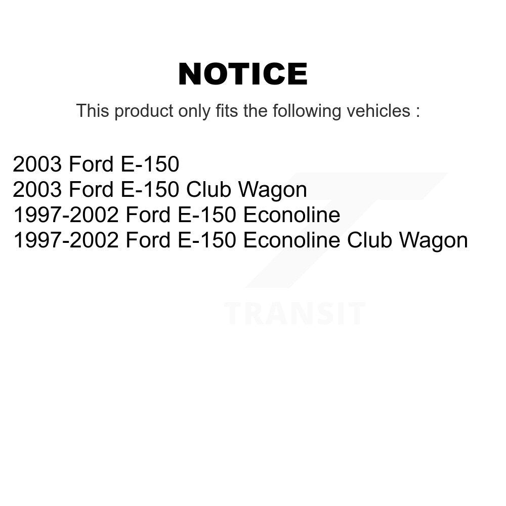 Kit de plaquettes de frein semi-métalliques avant et arrière, pour Ford E-150 Econoline Clu