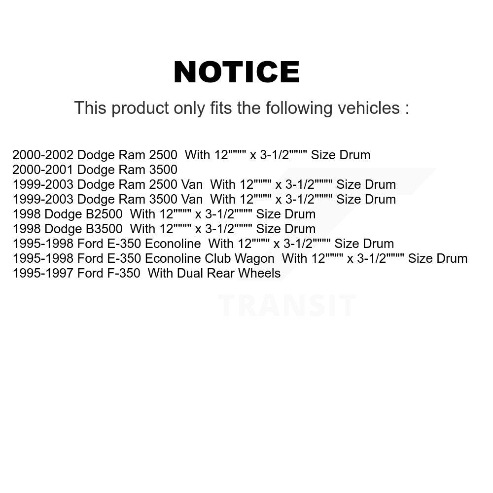 Kit de plaquettes de frein semi-métalliques avant et arrière, pour Dodge Ram 2500 Ford F-35