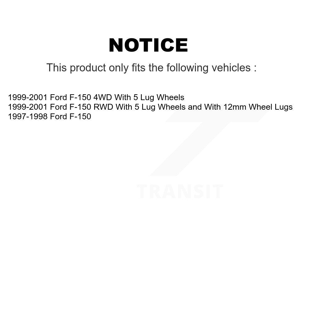 Kit de plaquettes de frein semi-métalliques avant et arrière, pour Ford F-150 KFN-10011