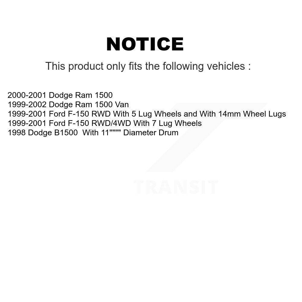 Kit de plaquettes de frein semi-métalliques avant et arrière, pour Ford F-150 Dodge Ram 150