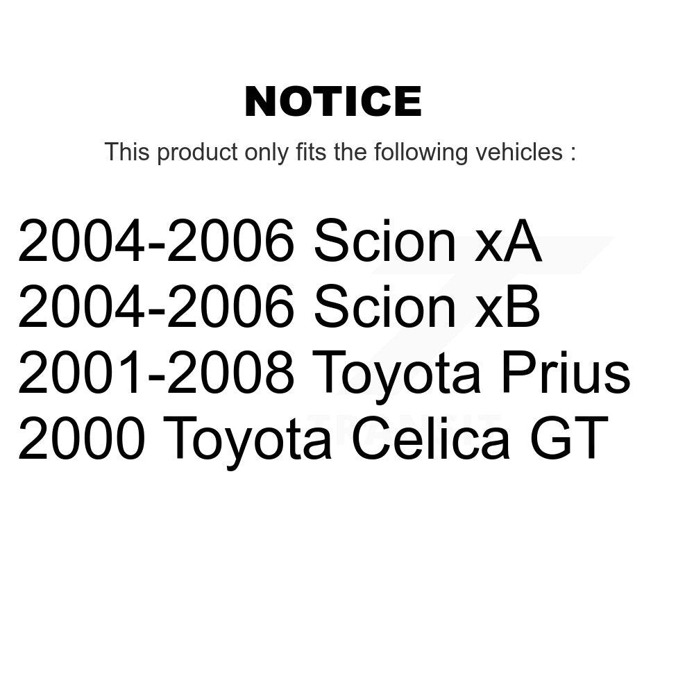 Kit de plaquettes de frein semi-métalliques avant et arrière, pour Toyota Prius Celica Scio
