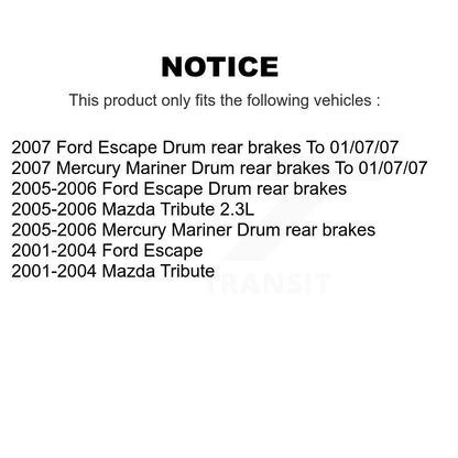 Kit de plaquettes de frein semi-métalliques avant et arrière, pour Ford Escape Mazda Tribut