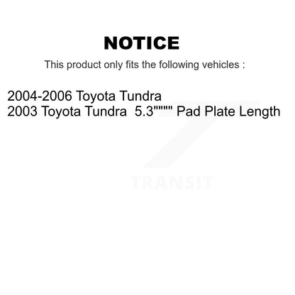 Kit de plaquettes de frein et chaussures de tambour semi-métalliques avant et arrière, pour Toyota Tundra