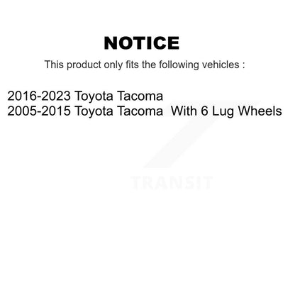 Kit de plaquettes de frein et chaussures de tambour semi-métalliques avant et arrière, pour Toyota Tacoma