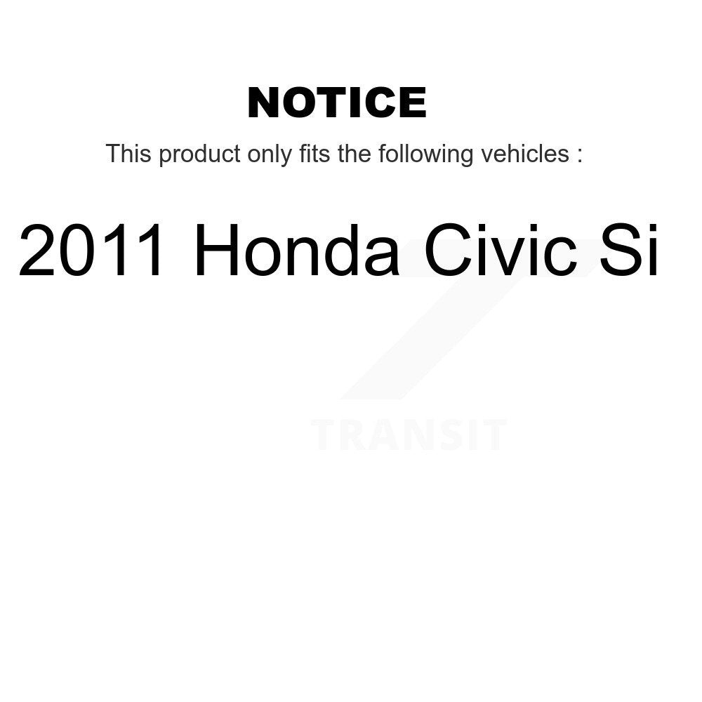 Kit de plaquettes de frein et chaussures de tambour semi-métalliques avant et arrière, pour Honda Civic Si 2011