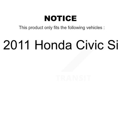 Kit de plaquettes de frein et chaussures de tambour semi-métalliques avant et arrière, pour Honda Civic Si 2011