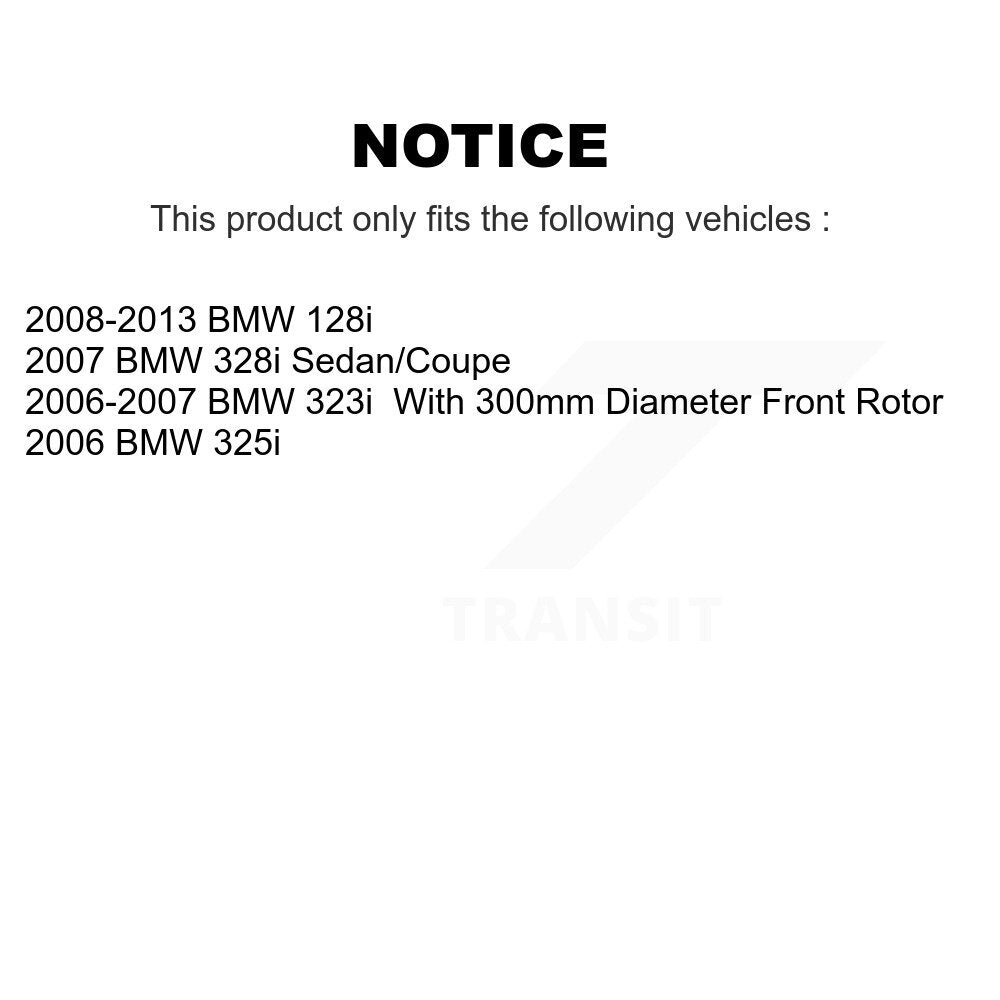 Kit de plaquettes de frein semi-métalliques avant et arrière, pour BMW 128i 328i 323i 325
