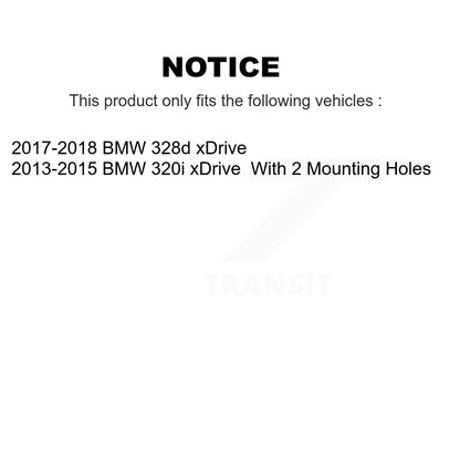 Kit de plaquettes de frein et chaussures de stationnement semi-métalliques avant et arrière, pour BMW 320i xDrive 328