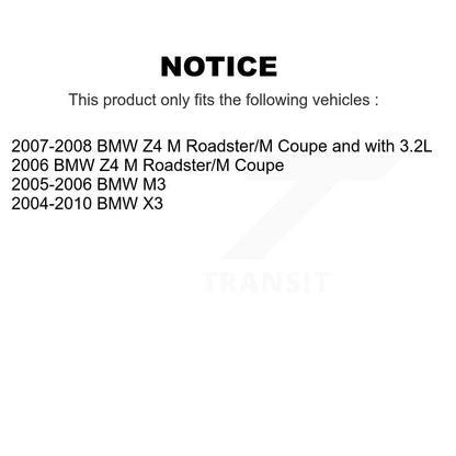 Kit de plaquettes de frein et chaussures de stationnement semi-métalliques avant et arrière, pour BMW X3 Z4 M3
